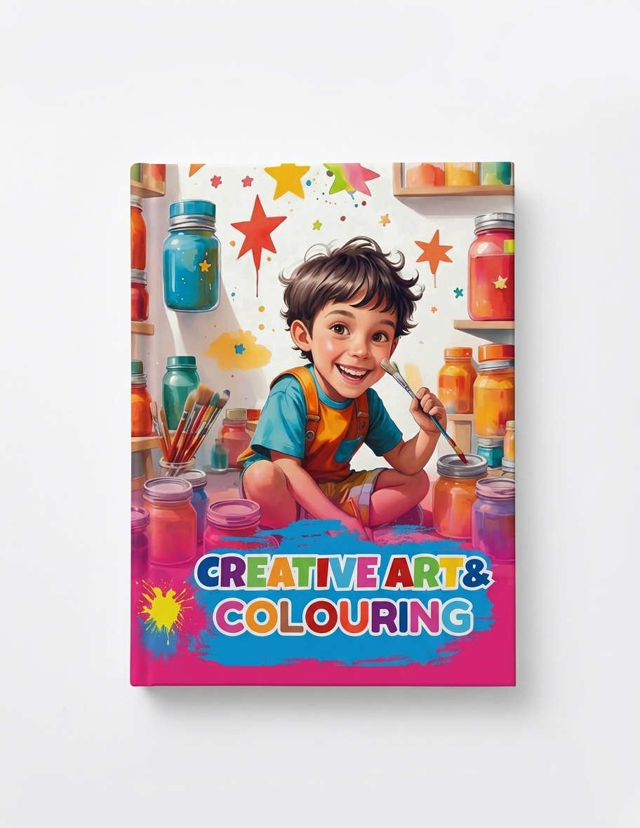 Creative Art & Colouring | Children's Educational Coloring Activity Book | Kids Art Workbook | English