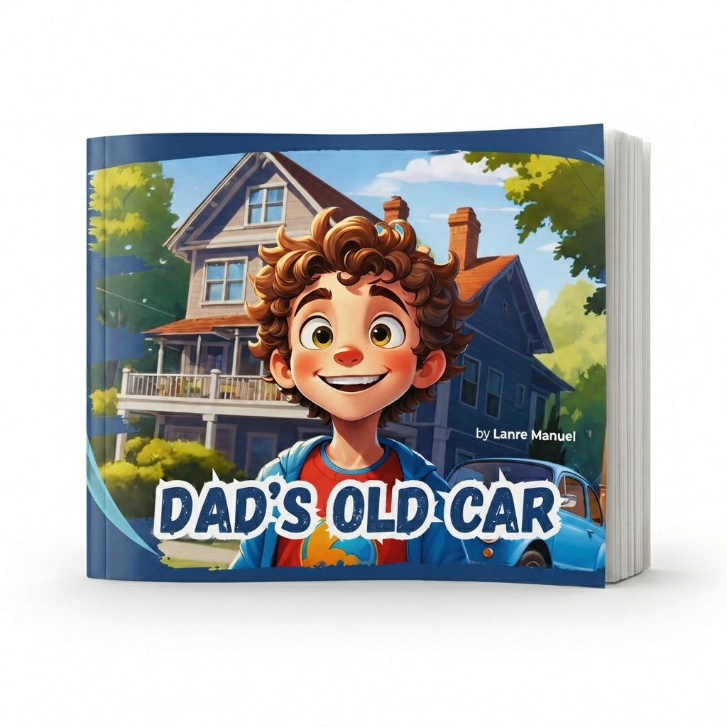 Dad's Old Car | Children's Illustrated Paperback Story Book by Lanre Manuel | English Kids Picture Book