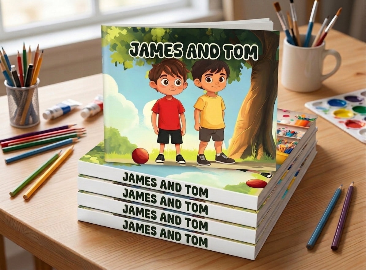 James and Tom | Children's Illustrated Paperback Story Book by Lanre Manuel | English Kids Picture Book