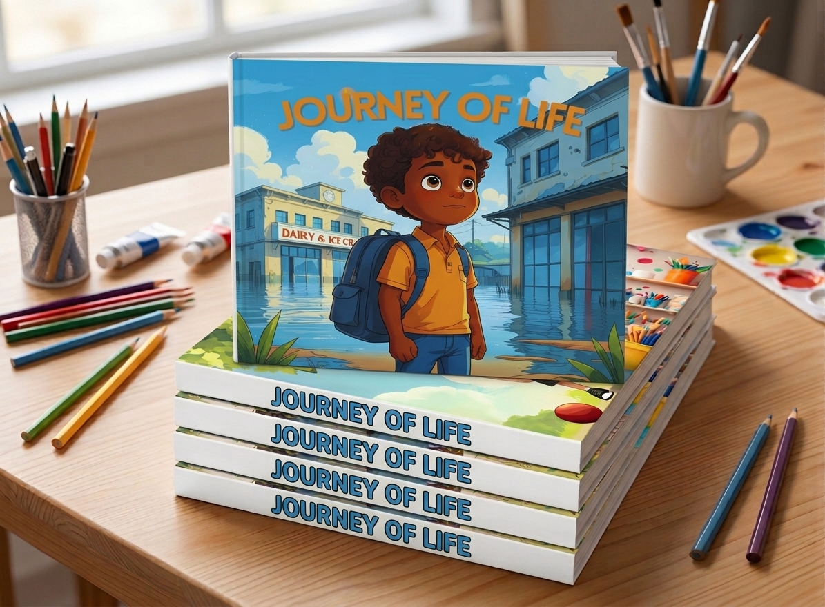 Journey of Life | Children's Illustrated Hardcover Story Book by Lanre Manuel | English Kids Picture Book