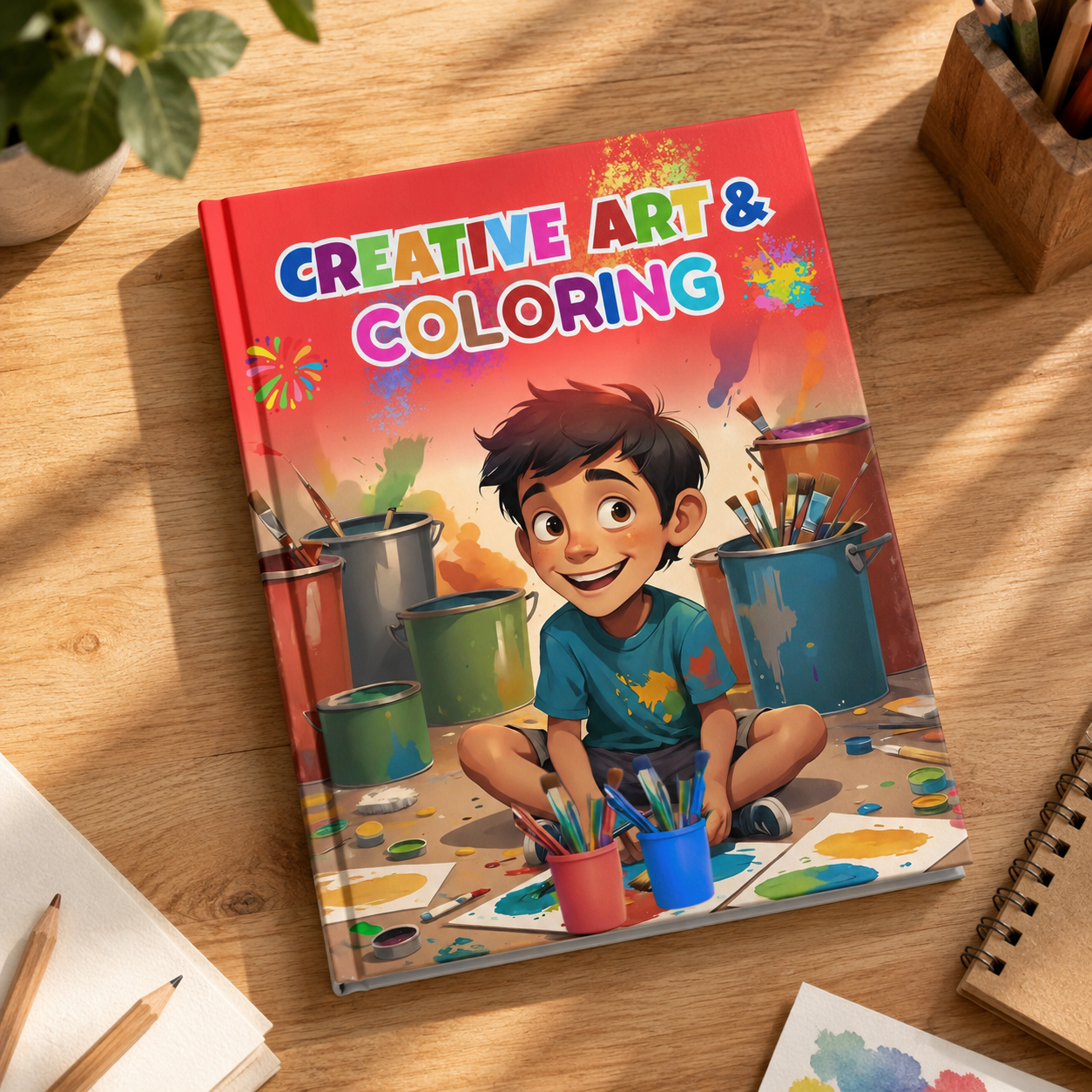 Creative Art & Coloring | Children's Educational Art Activity Book | Kids Drawing & Coloring Workbook | English | Hardcover