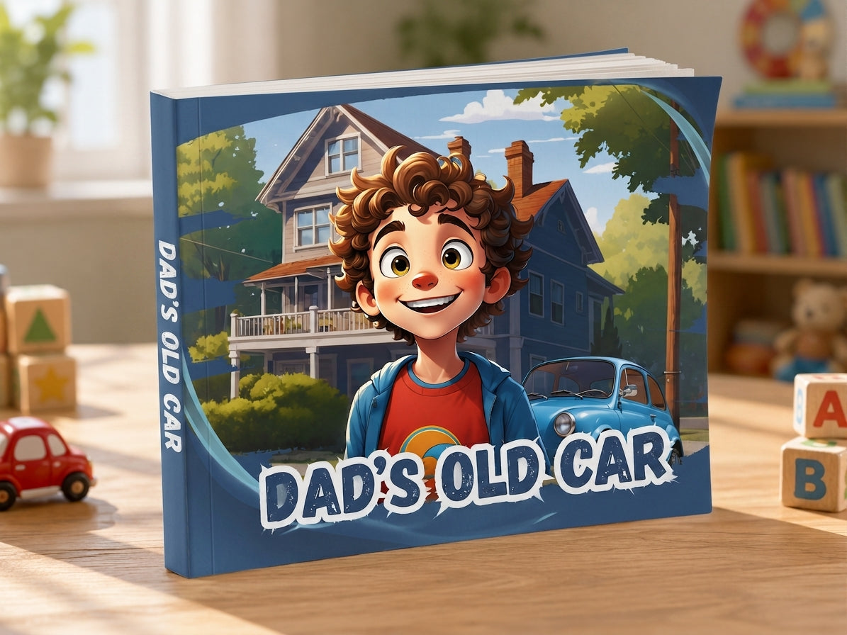 Dad's Old Car | Children's Illustrated Paperback Story Book by Lanre Manuel | English Kids Picture Book
