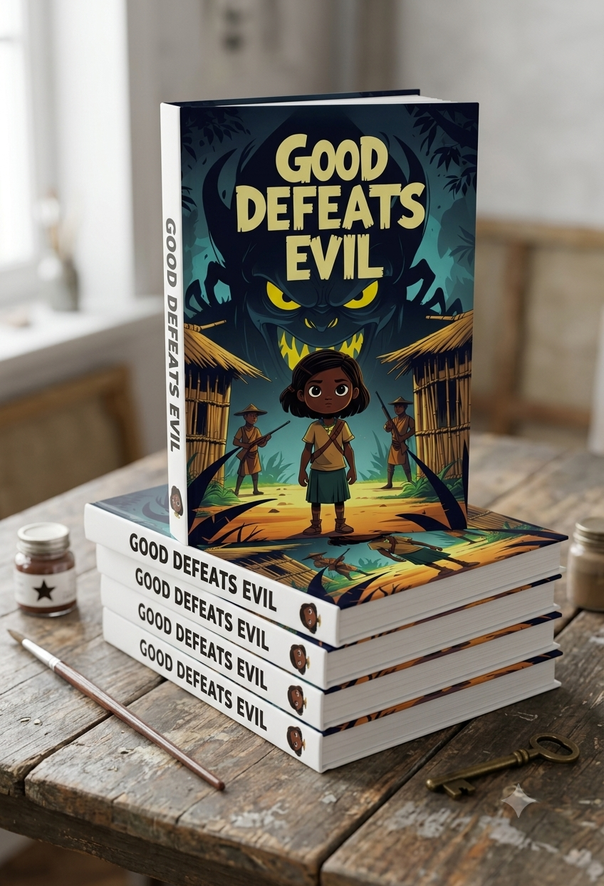 Good Defeats Evil | Children's Illustrated Hardcover Story Book by Lanre Manuel | English Kids Picture Book