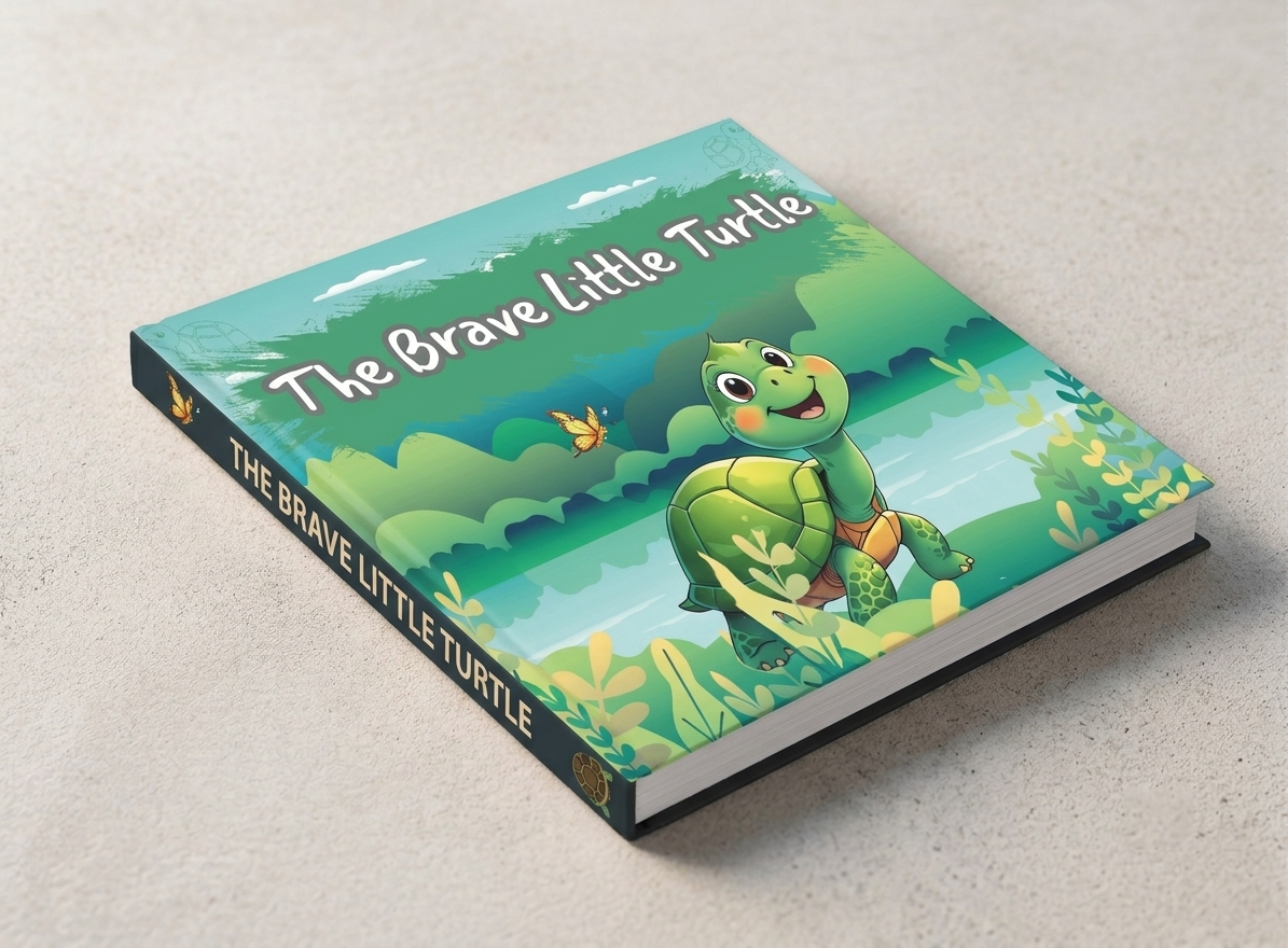 The Brave Little Turtle | Children's Illustrated Hardcover Story Book by Lanre Manuel | English Kids Picture Book