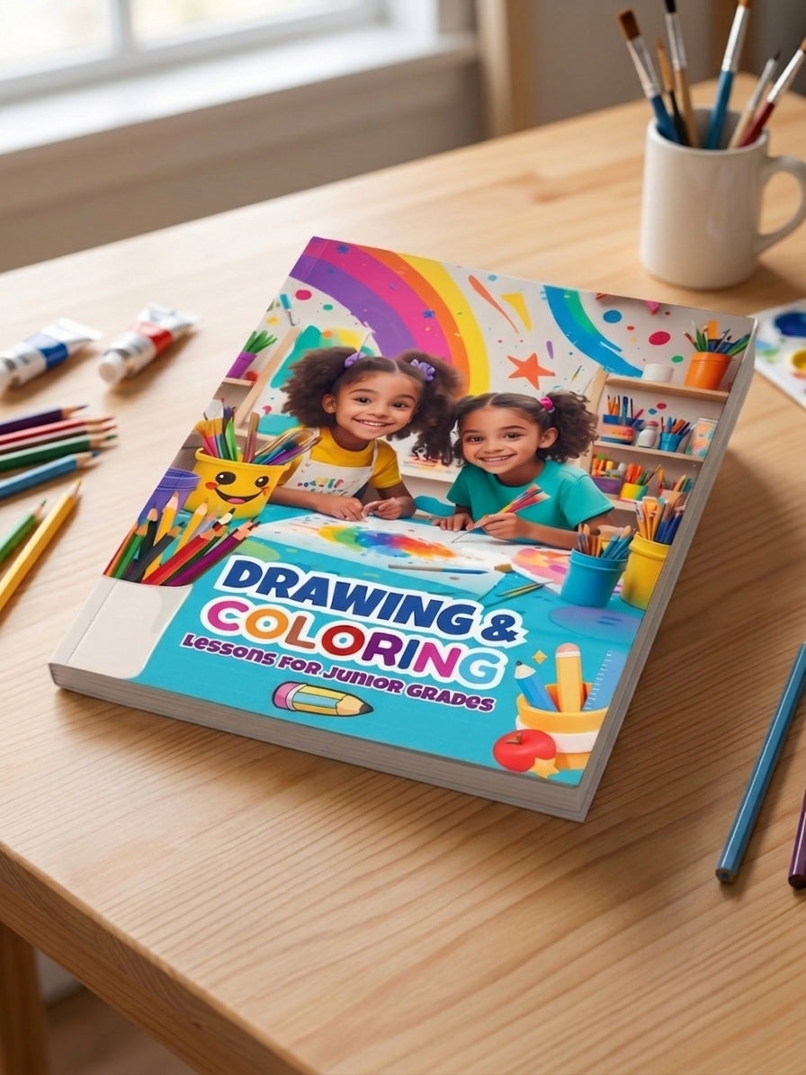 Creative Art & Coloring | Children's Educational Art Activity Book | Kids Drawing & Coloring Workbook | English