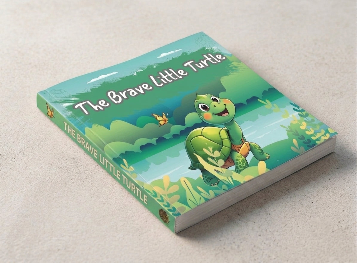 The Brave Little Turtle | Children's Illustrated Paperback Story Book by Lanre Manuel | English Kids Picture Book