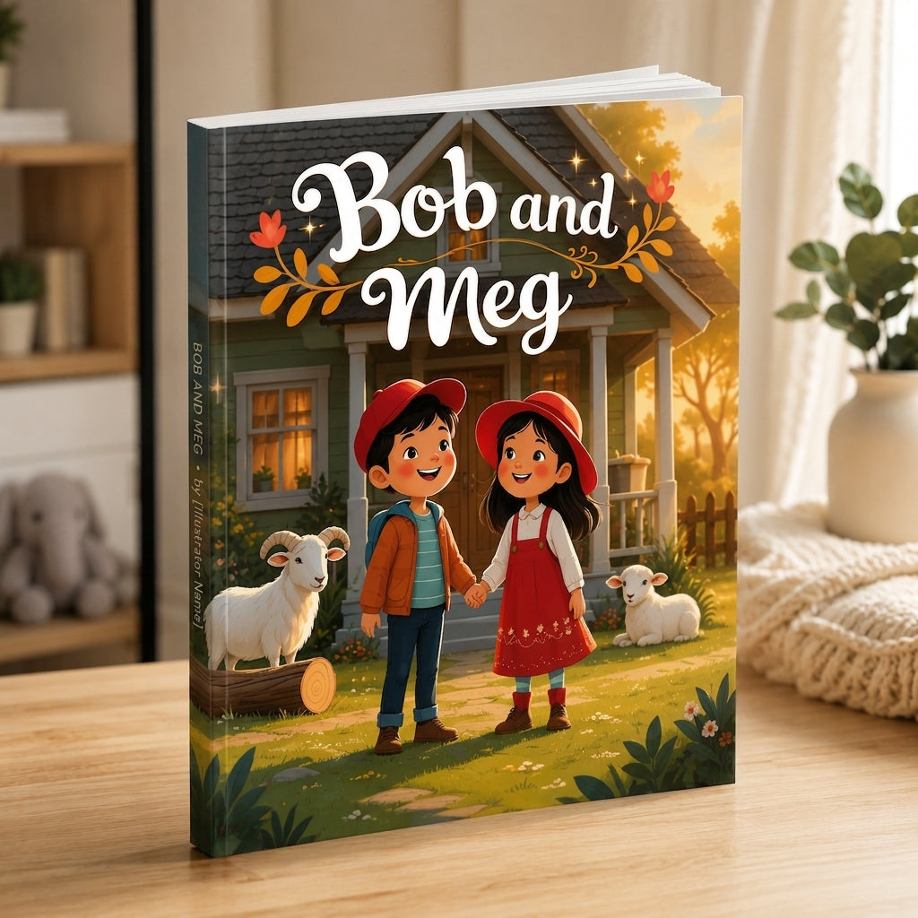 Bob and Meg | Children's Illustrated Paperback Story Book by Lanre Manuel | English Kids Picture Book