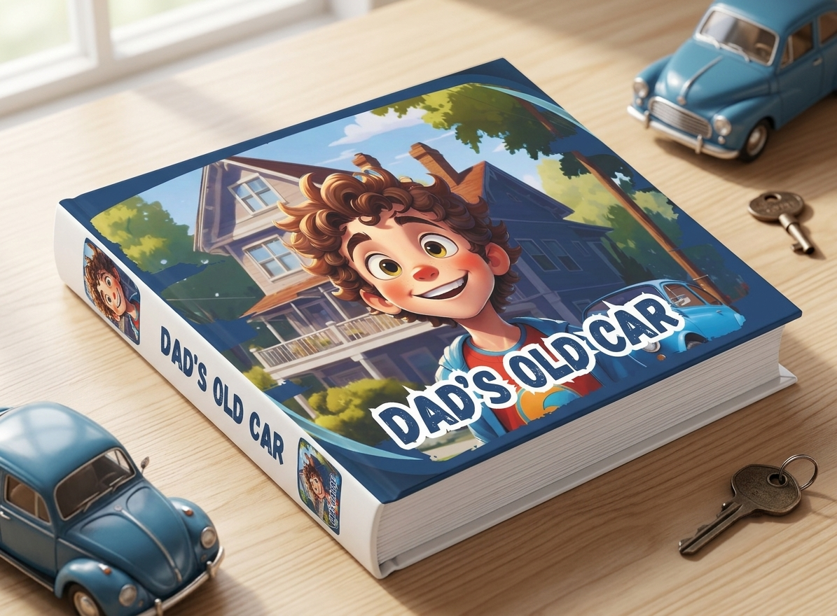 Dad's Old Car | Children's Illustrated Hardcover Story Book by Lanre Manuel | English Kids Picture Book