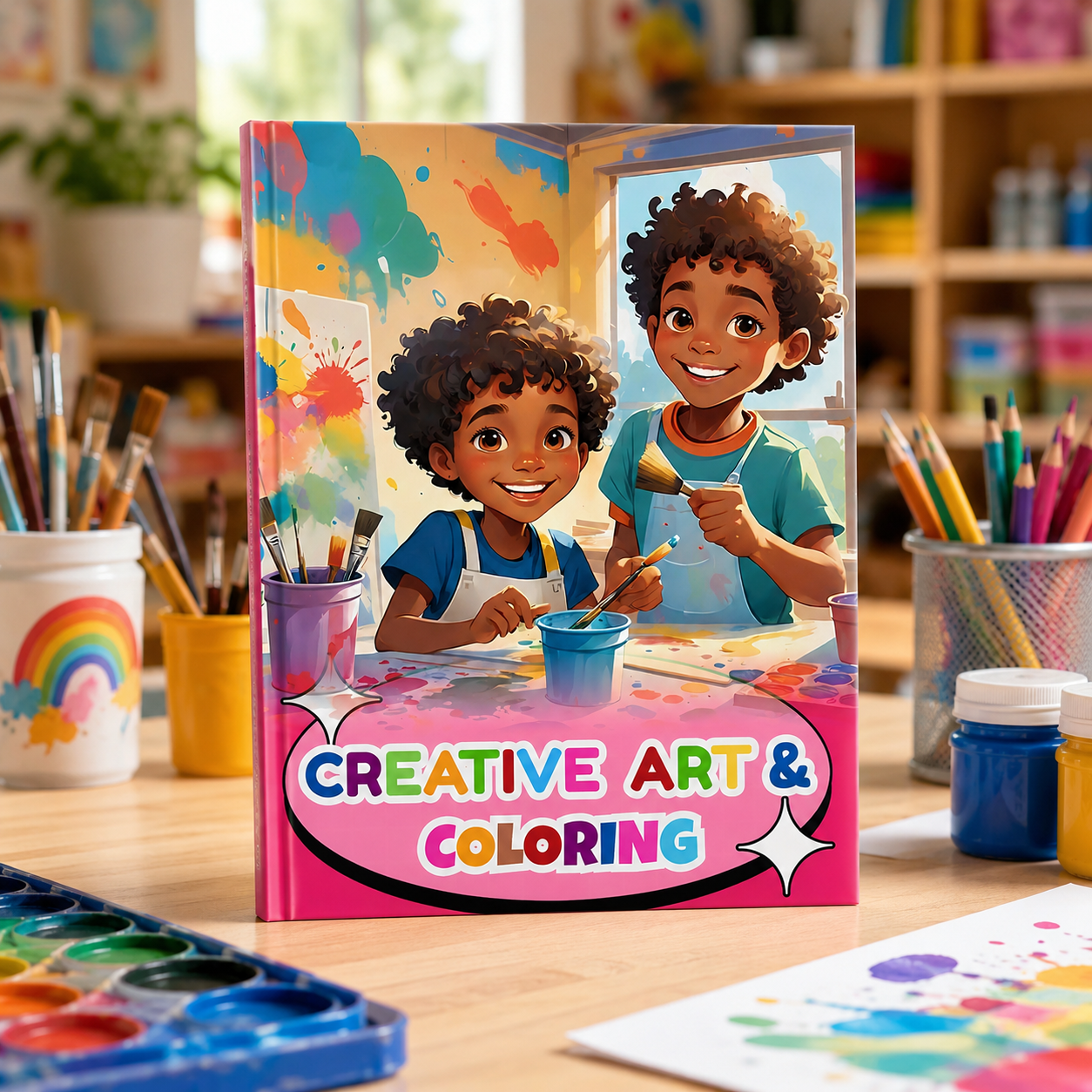 Creative Art & Coloring | Children's Educational Art Activity Book | Kids Drawing & Coloring Workbook | English