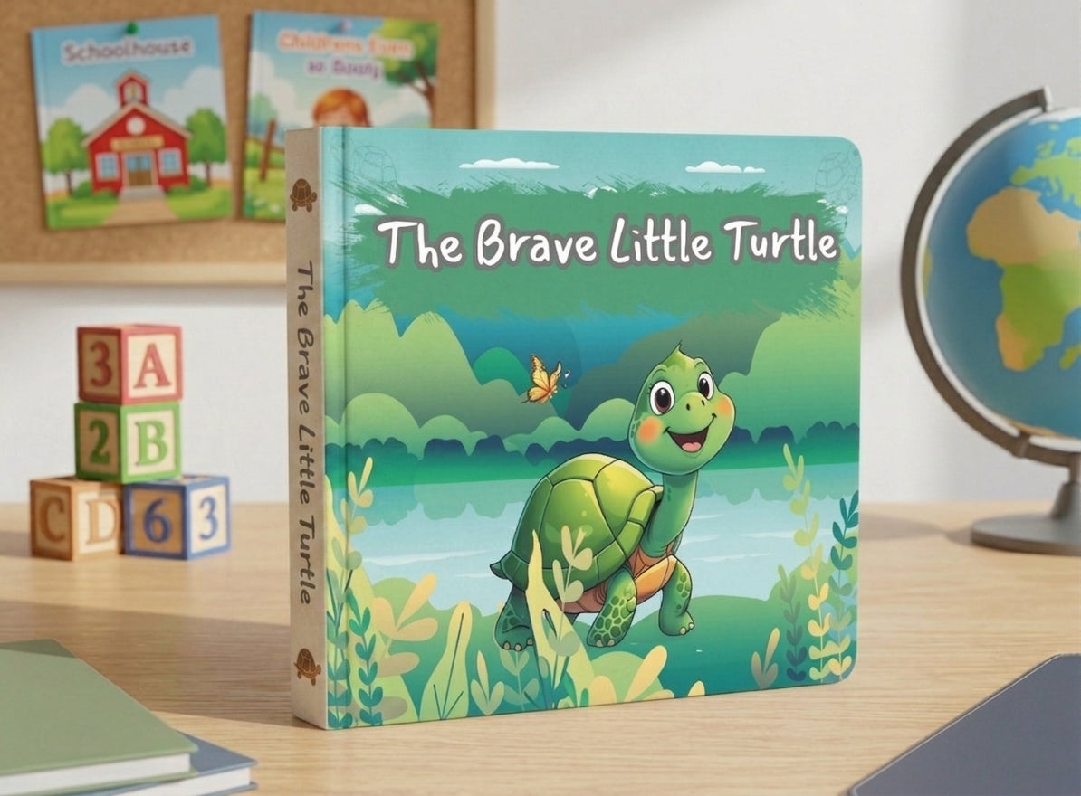 The Brave Little Turtle | Children's Illustrated Paperback Story Book by Lanre Manuel | English Kids Picture Book