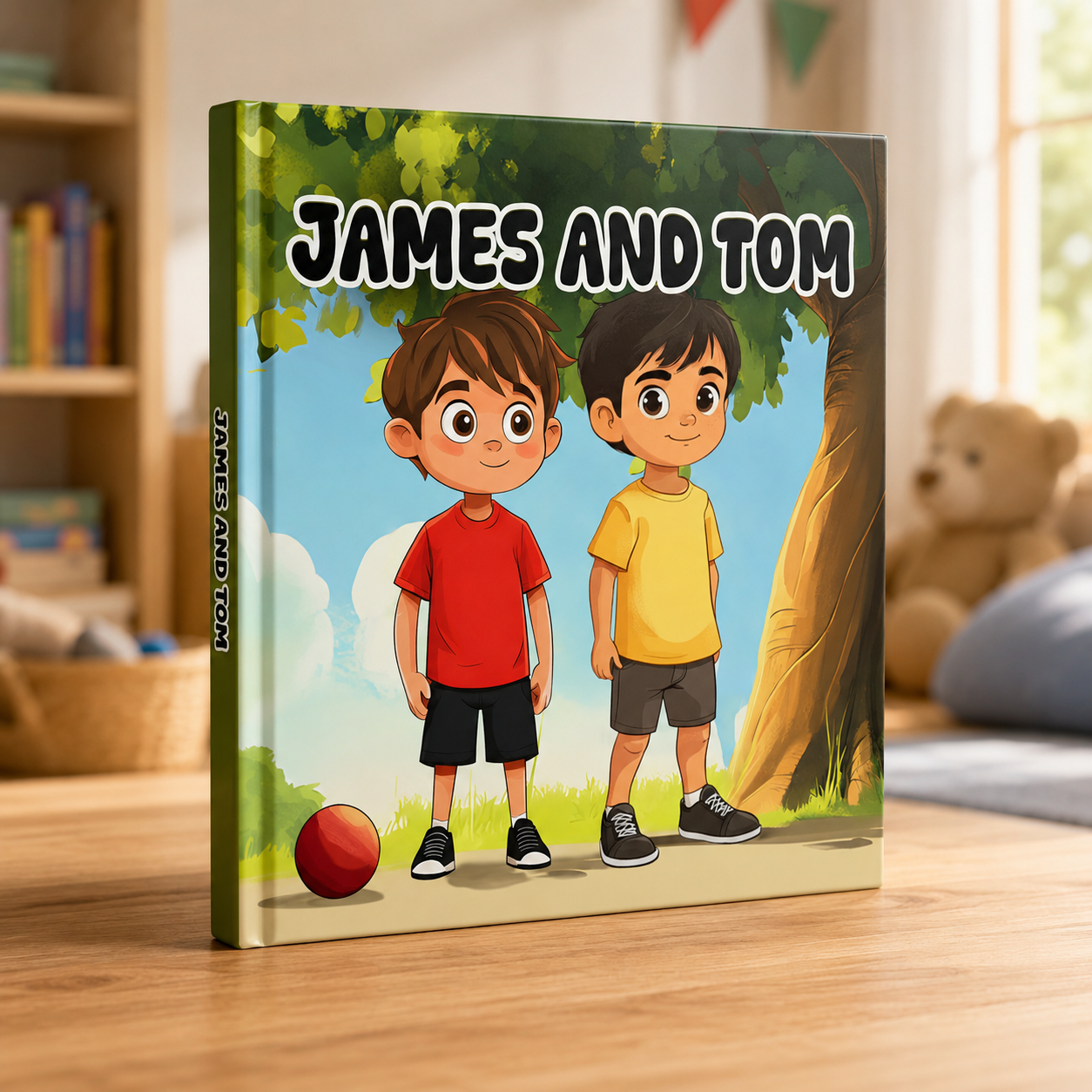 James and Tom | Children's Illustrated Hardcover Story Book by Lanre Manuel | English Kids Picture Book