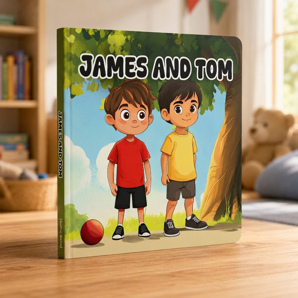 James and Tom | Children's Illustrated Paperback Story Book by Lanre Manuel | English Kids Picture Book