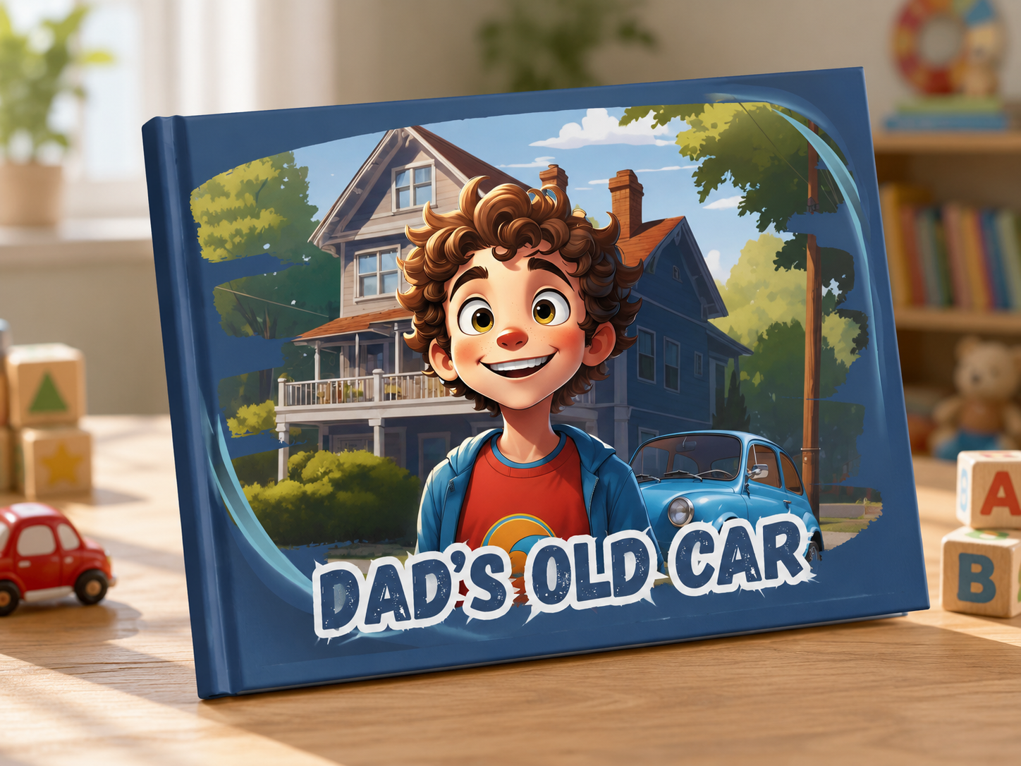 Dad's Old Car | Children's Illustrated Hardcover Story Book by Lanre Manuel | English Kids Picture Book