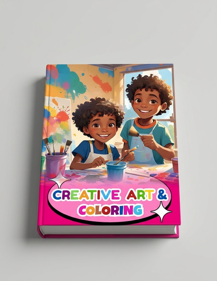Creative Art & Coloring | Children's Educational Art Activity Book | Kids Drawing & Coloring Workbook | English