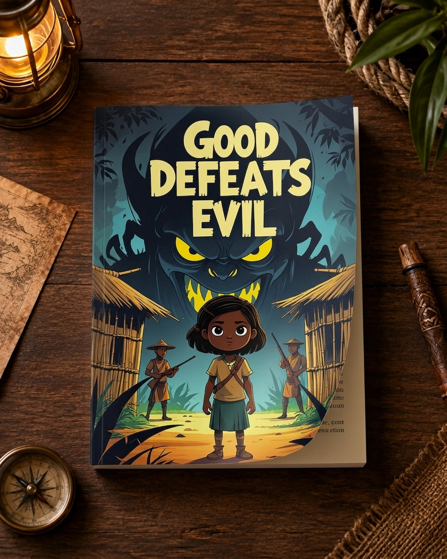 Good Defeats Evil | Children's Illustrated Paperback Story Book by Lanre Manuel | English Kids Picture Book