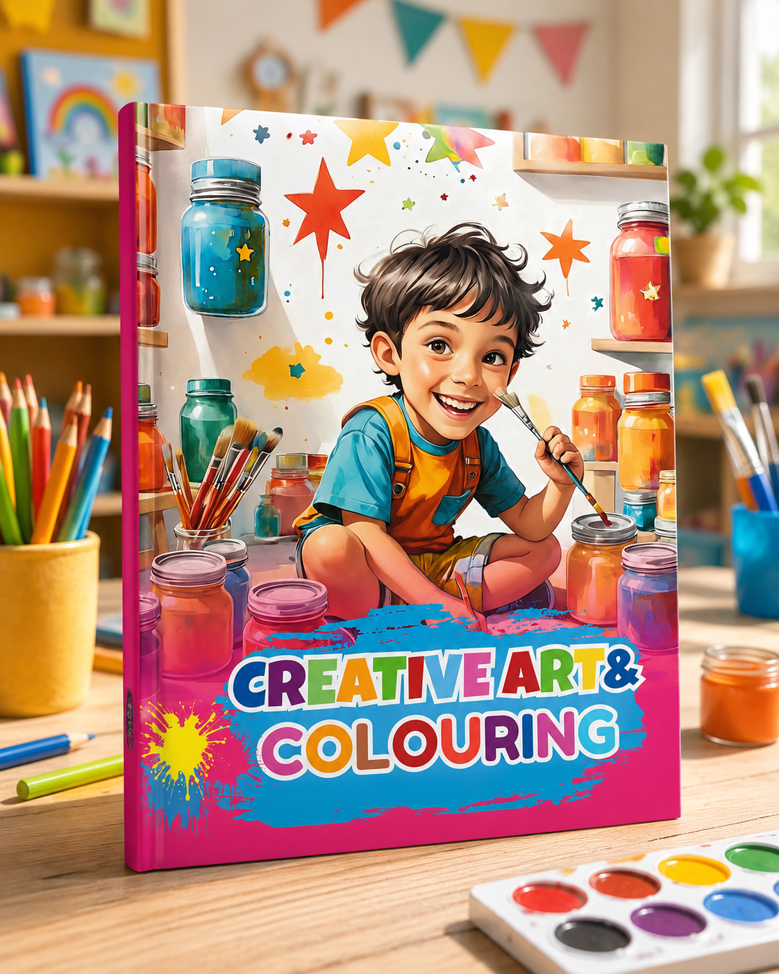 Creative Art & Colouring | Children's Educational Coloring Activity Book | Kids Art Workbook | English