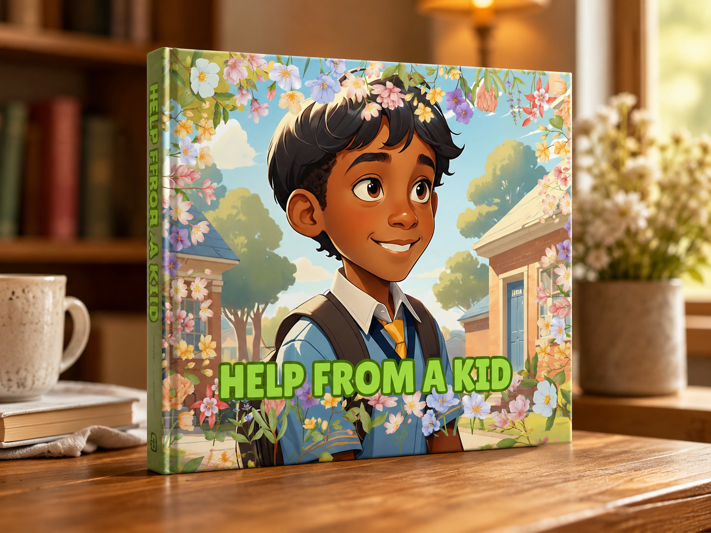Help From a Kid | Children's Illustrated Hardcover Story Book by Lanre Manuel | English Kids Picture Book