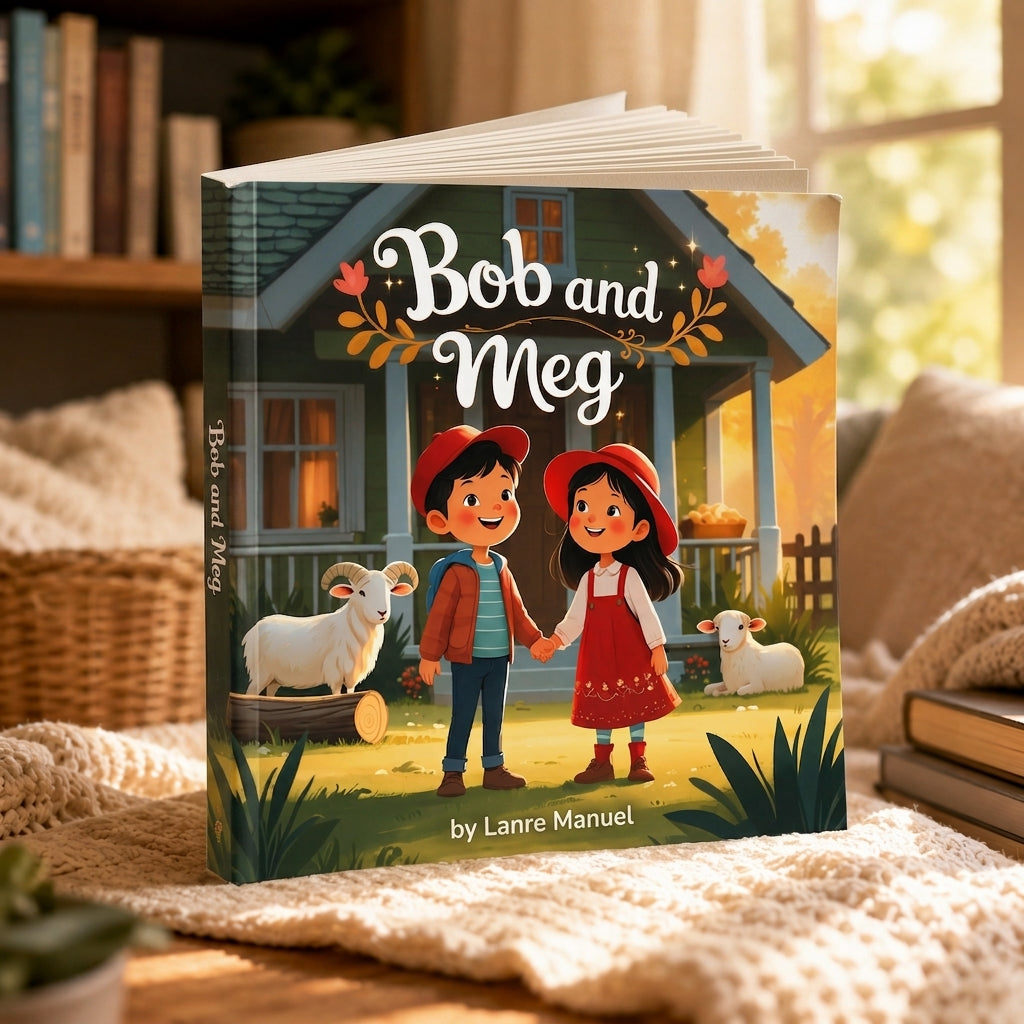 Bob and Meg | Children's Illustrated Paperback Story Book by Lanre Manuel | English Kids Picture Book