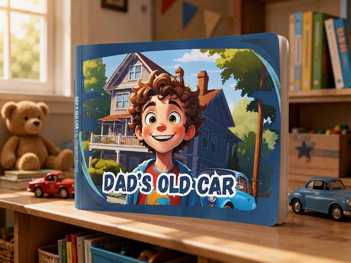 Dad's Old Car | Children's Illustrated Paperback Story Book by Lanre Manuel | English Kids Picture Book