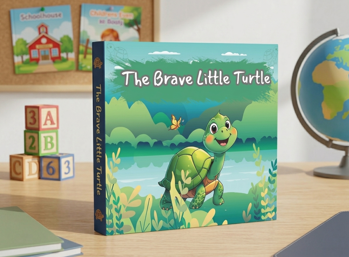 The Brave Little Turtle | Children's Illustrated Hardcover Story Book by Lanre Manuel | English Kids Picture Book