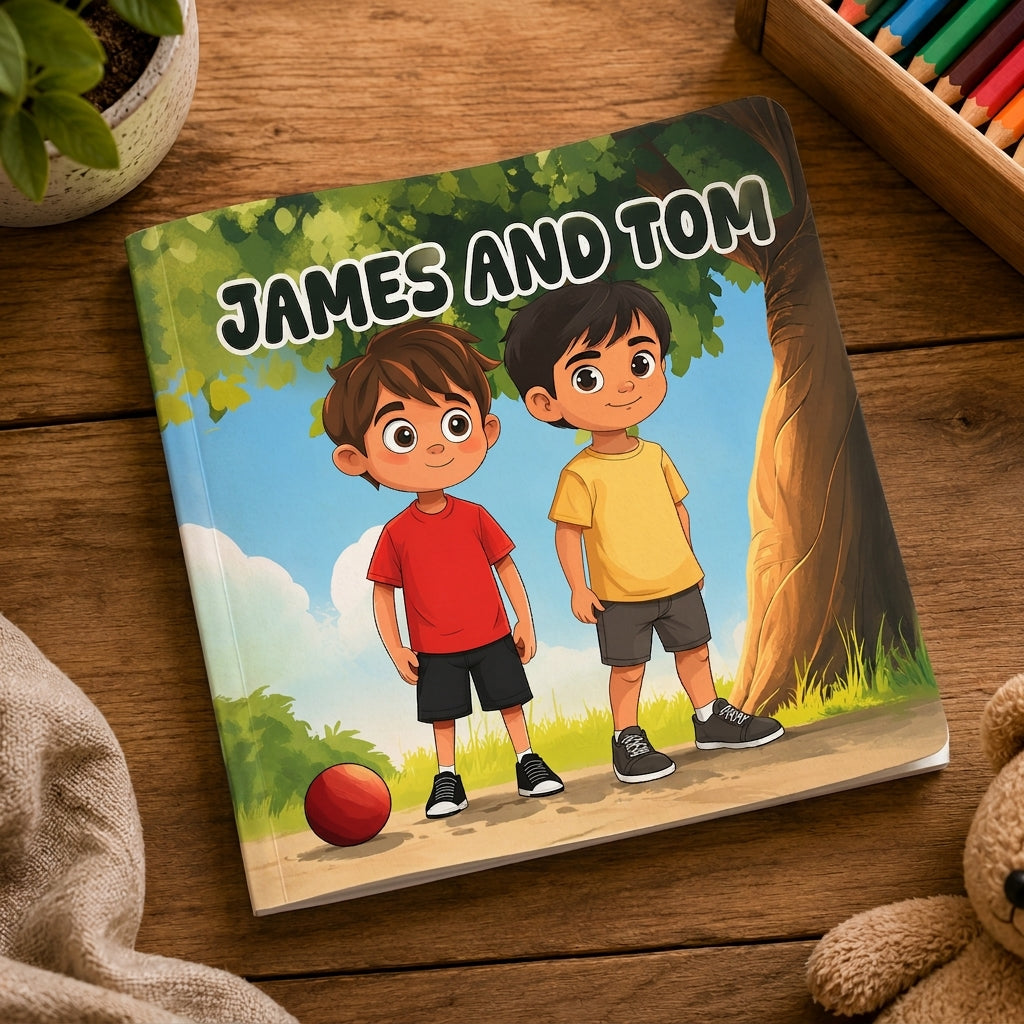 James and Tom | Children's Illustrated Paperback Story Book by Lanre Manuel | English Kids Picture Book