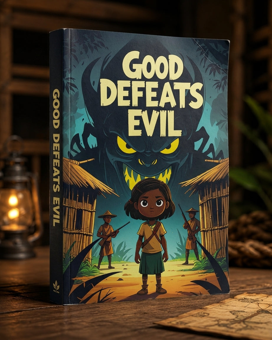 Good Defeats Evil | Children's Illustrated Paperback Story Book by Lanre Manuel | English Kids Picture Book