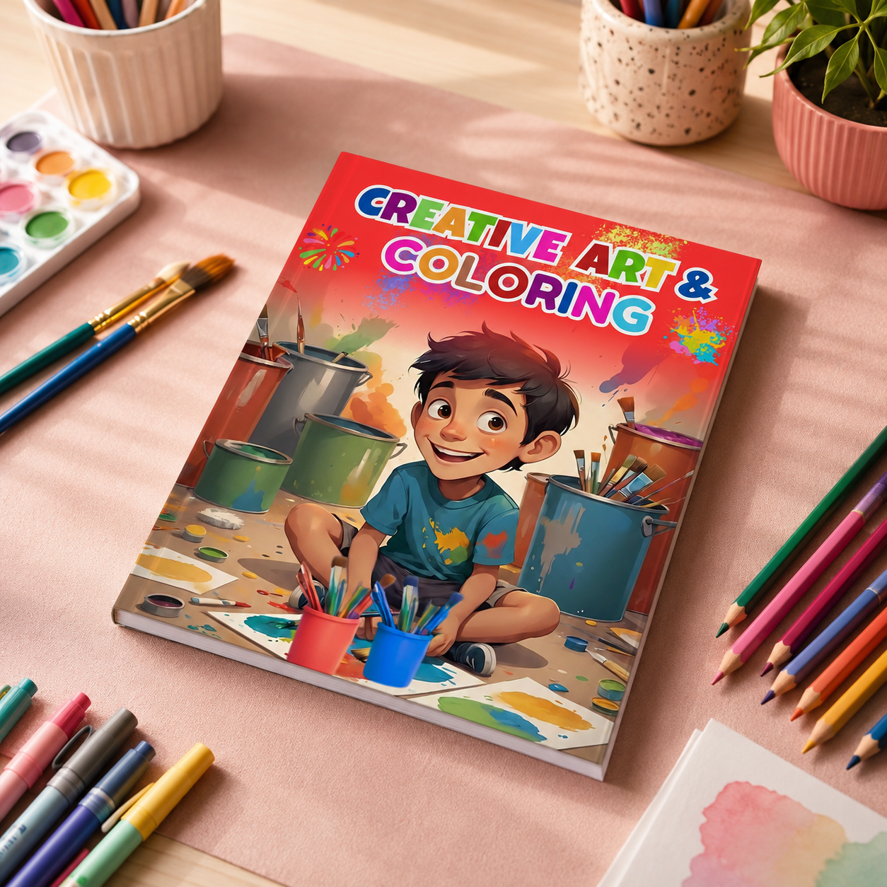 Creative Art & Coloring | Children's Educational Art Activity Book | Kids Drawing & Coloring Workbook | English | Hardcover