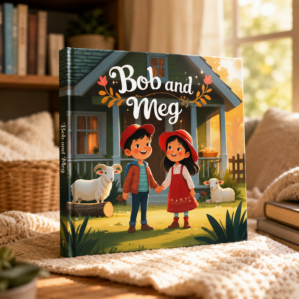 Bob and Meg | Children's Illustrated Hardcover Story Book by Lanre Manuel | English Kids Picture Book