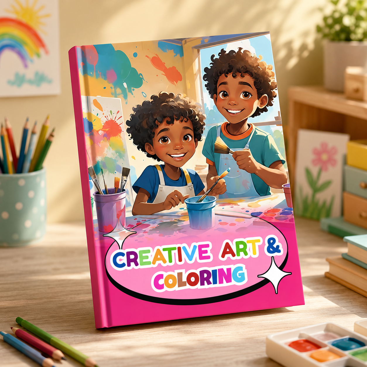 Creative Art & Coloring | Children's Educational Art Activity Book | Kids Drawing & Coloring Workbook | English
