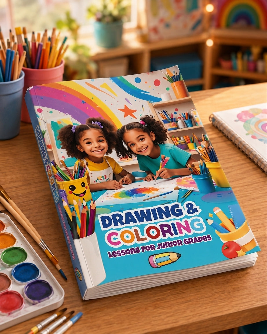 Creative Art & Coloring | Children's Educational Art Activity Book | Kids Drawing & Coloring Workbook | English