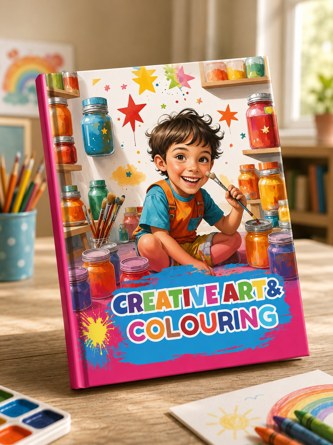 Creative Art & Colouring | Children's Educational Coloring Activity Book | Kids Art Workbook | English