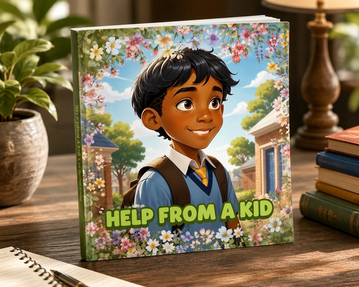 Help From a Kid | Children's Illustrated Paperback  Story Book by Lanre Manuel | English Kids Picture Book