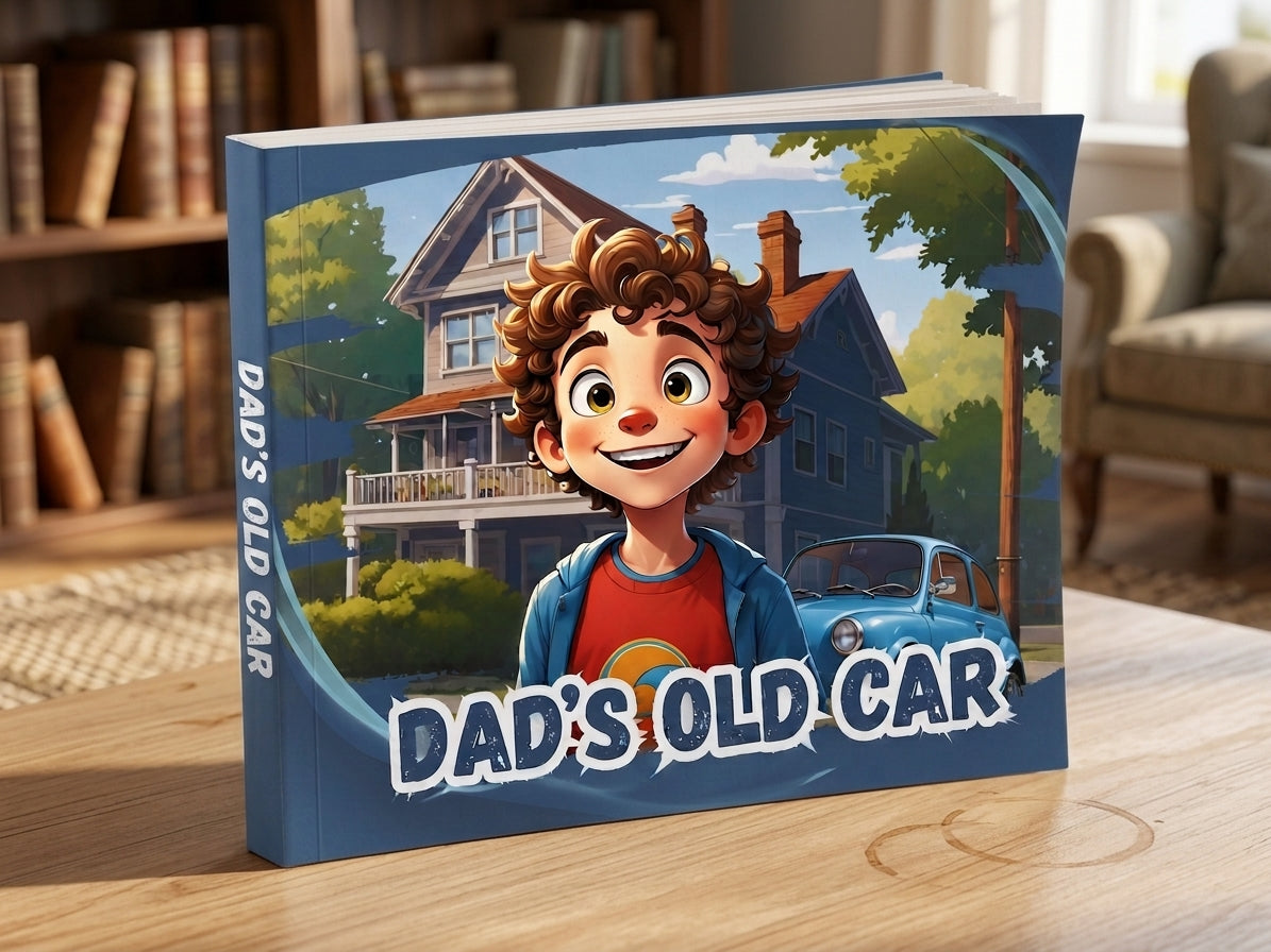 Dad's Old Car | Children's Illustrated Paperback Story Book by Lanre Manuel | English Kids Picture Book