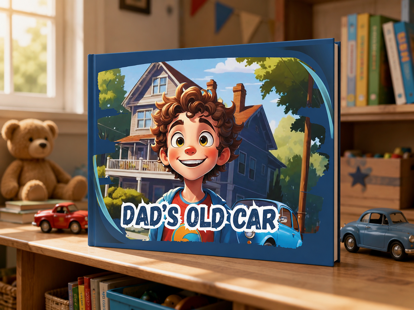 Dad's Old Car | Children's Illustrated Hardcover Story Book by Lanre Manuel | English Kids Picture Book