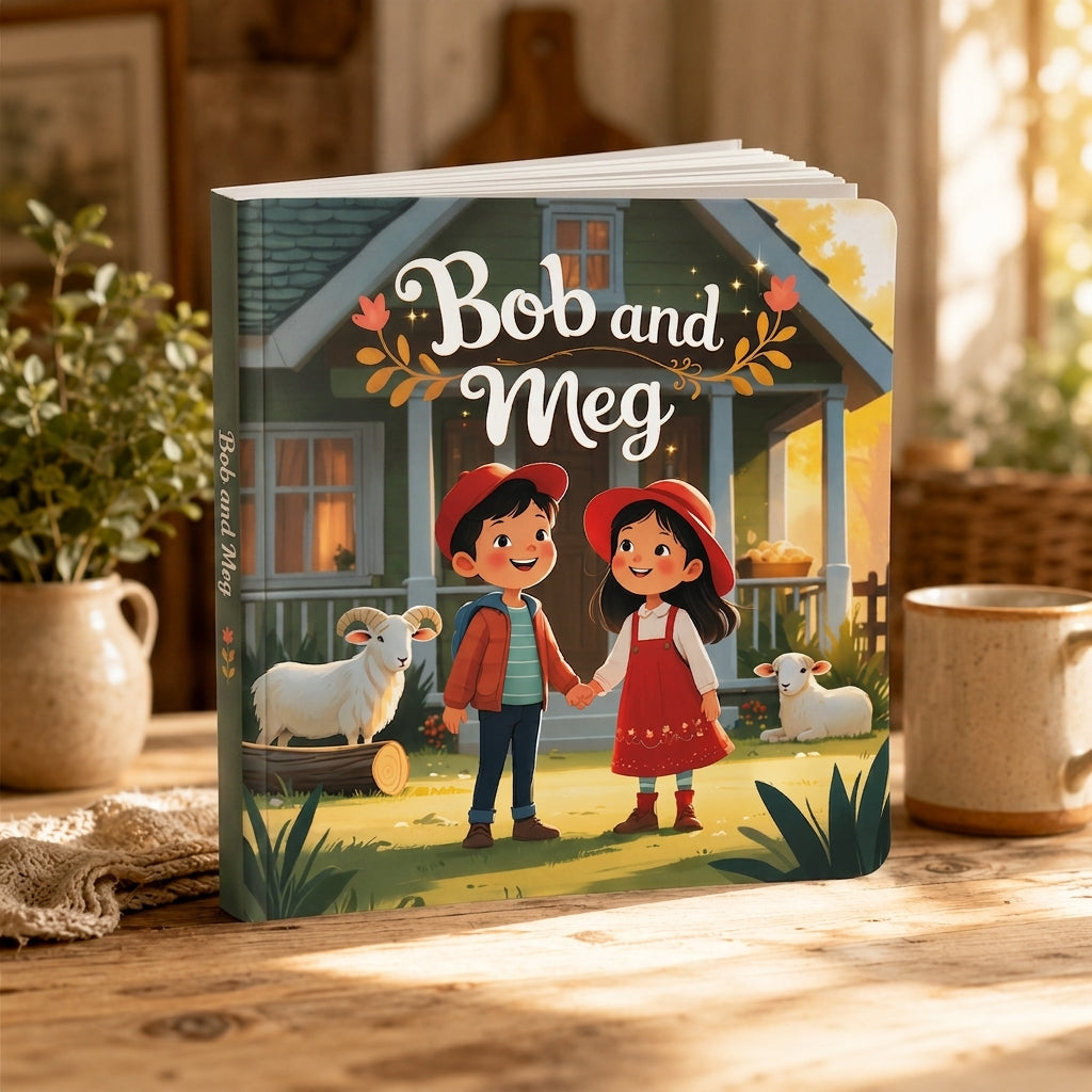 Bob and Meg | Children's Illustrated Paperback Story Book by Lanre Manuel | English Kids Picture Book