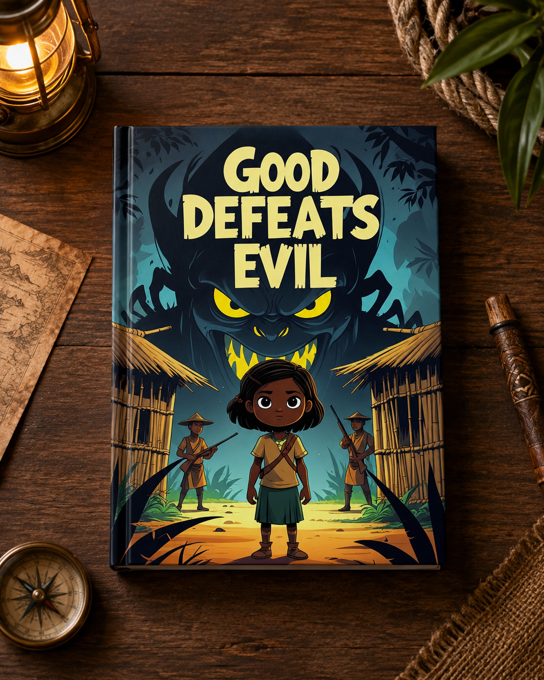 Good Defeats Evil | Children's Illustrated Hardcover Story Book by Lanre Manuel | English Kids Picture Book