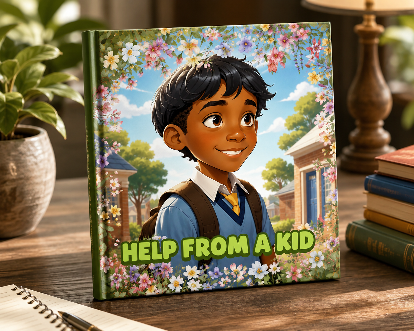 Help From a Kid | Children's Illustrated Hardcover Story Book by Lanre Manuel | English Kids Picture Book