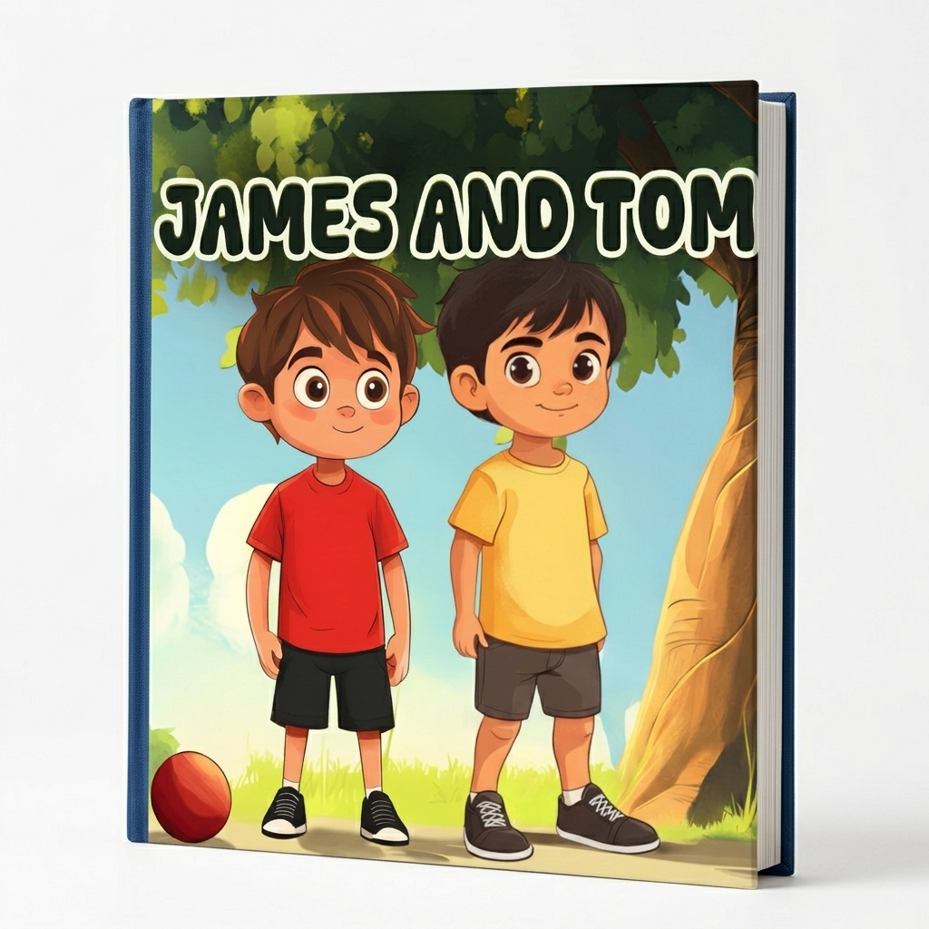 James and Tom | Children's Illustrated Hardcover Story Book by Lanre Manuel | English Kids Picture Book