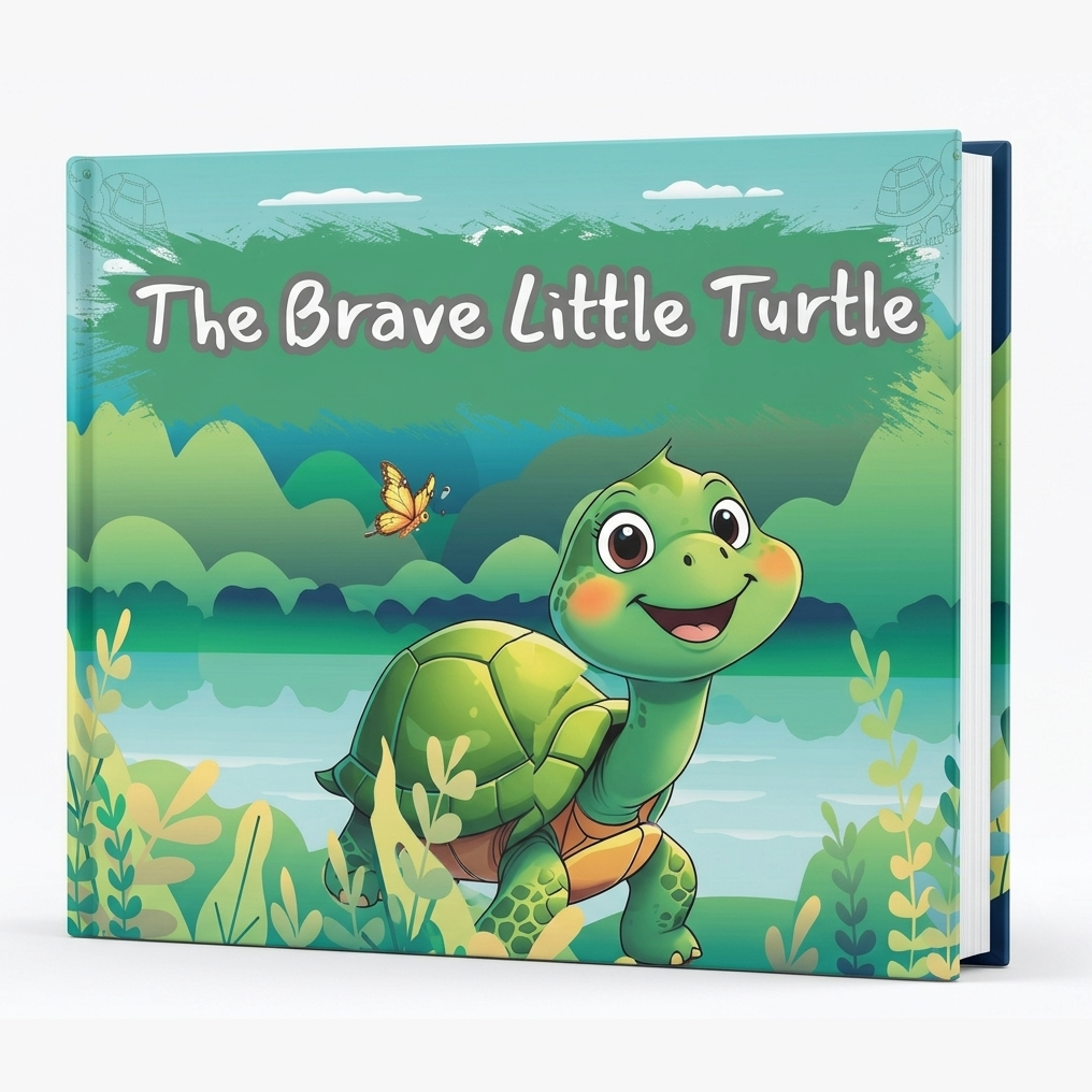 The Brave Little Turtle | Children's Illustrated Hardcover Story Book by Lanre Manuel | English Kids Picture Book