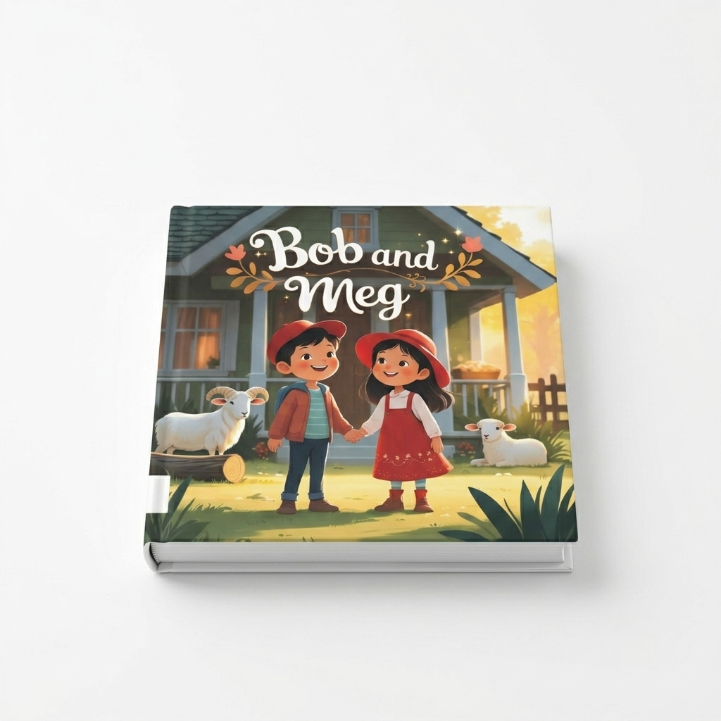 Bob and Meg | Children's Illustrated Hardcover Story Book by Lanre Manuel | English Kids Picture Book