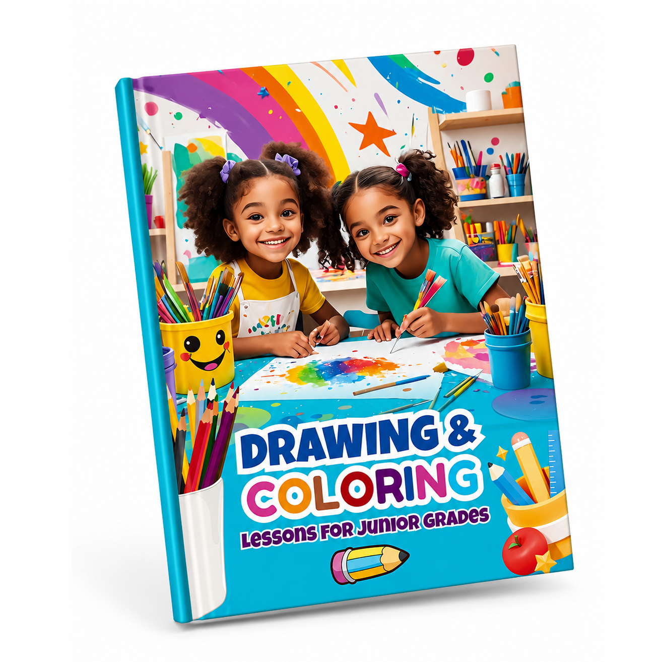Drawing & Coloring Lessons for Junior Grades | Children's Drawing & Coloring Activity Book | Educational Art Workbook | English
