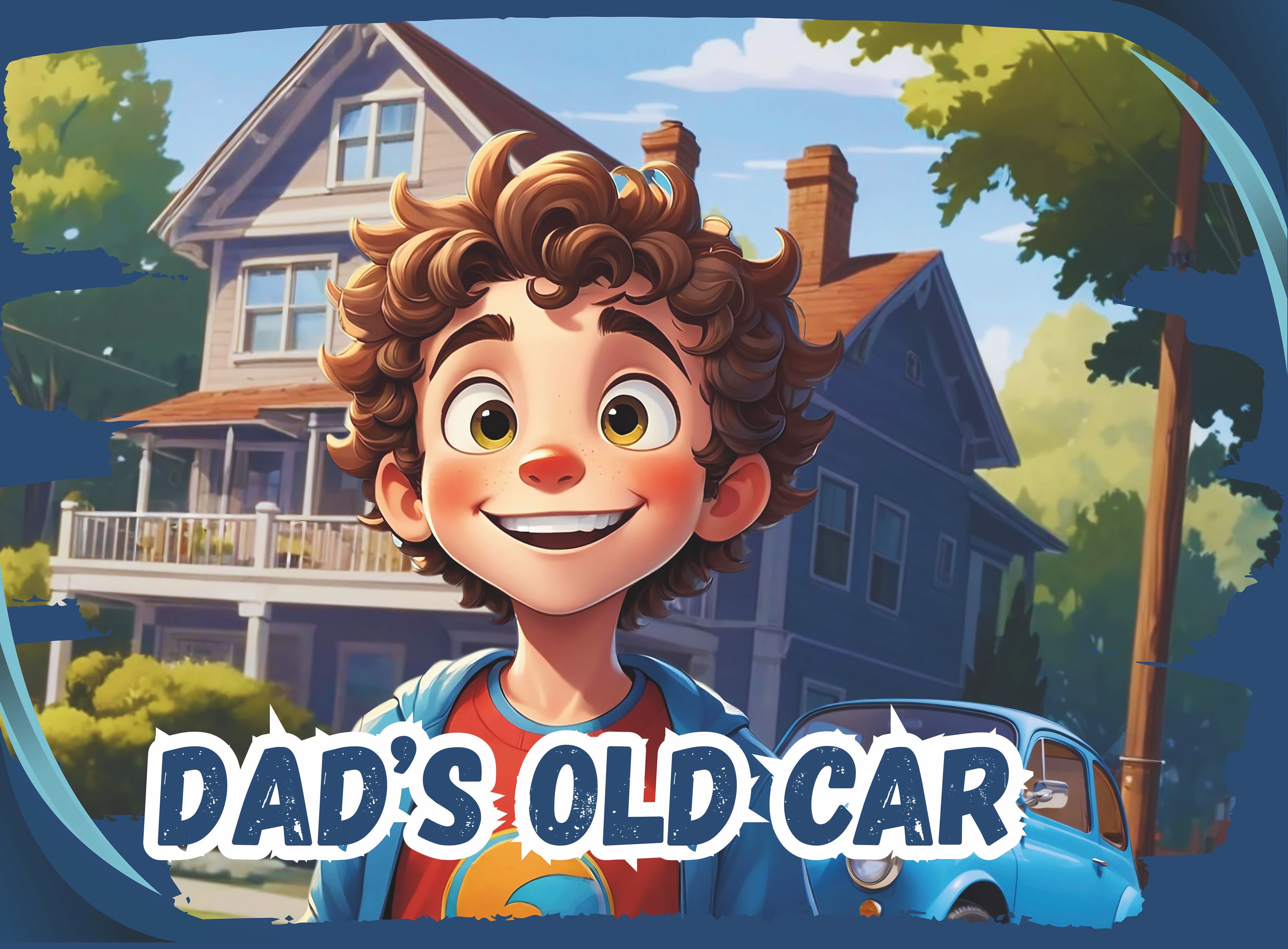Dad's Old Car | Children's Illustrated Hardcover Story Book by Lanre Manuel | English Kids Picture Book