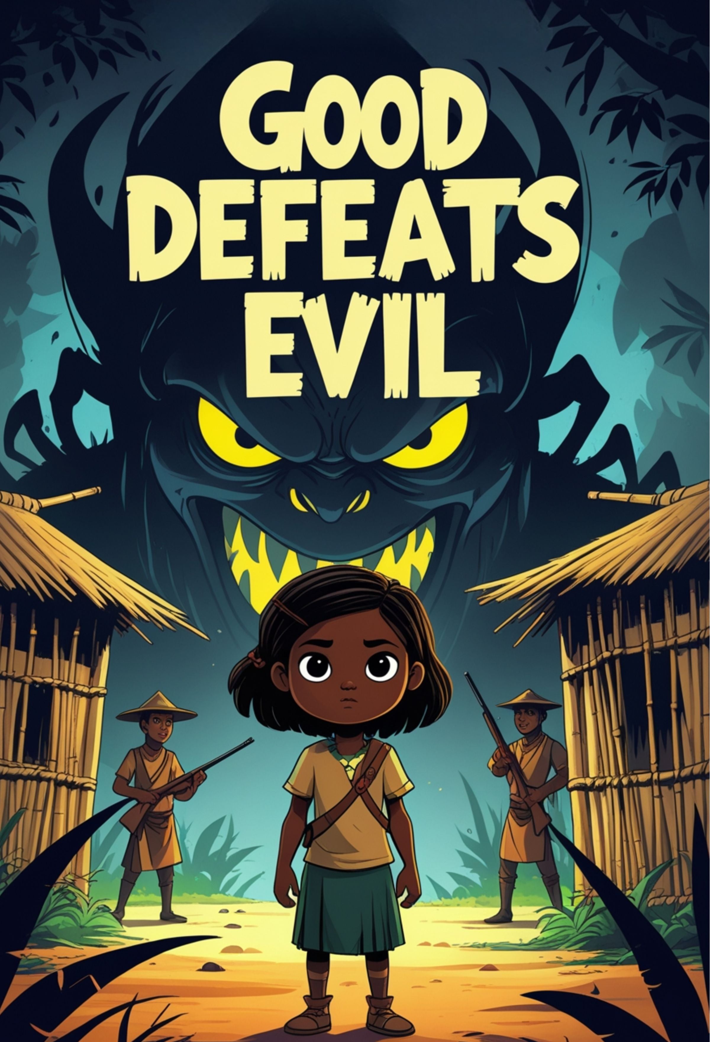 Good Defeats Evil | Children's Illustrated Hardcover Story Book by Lanre Manuel | English Kids Picture Book