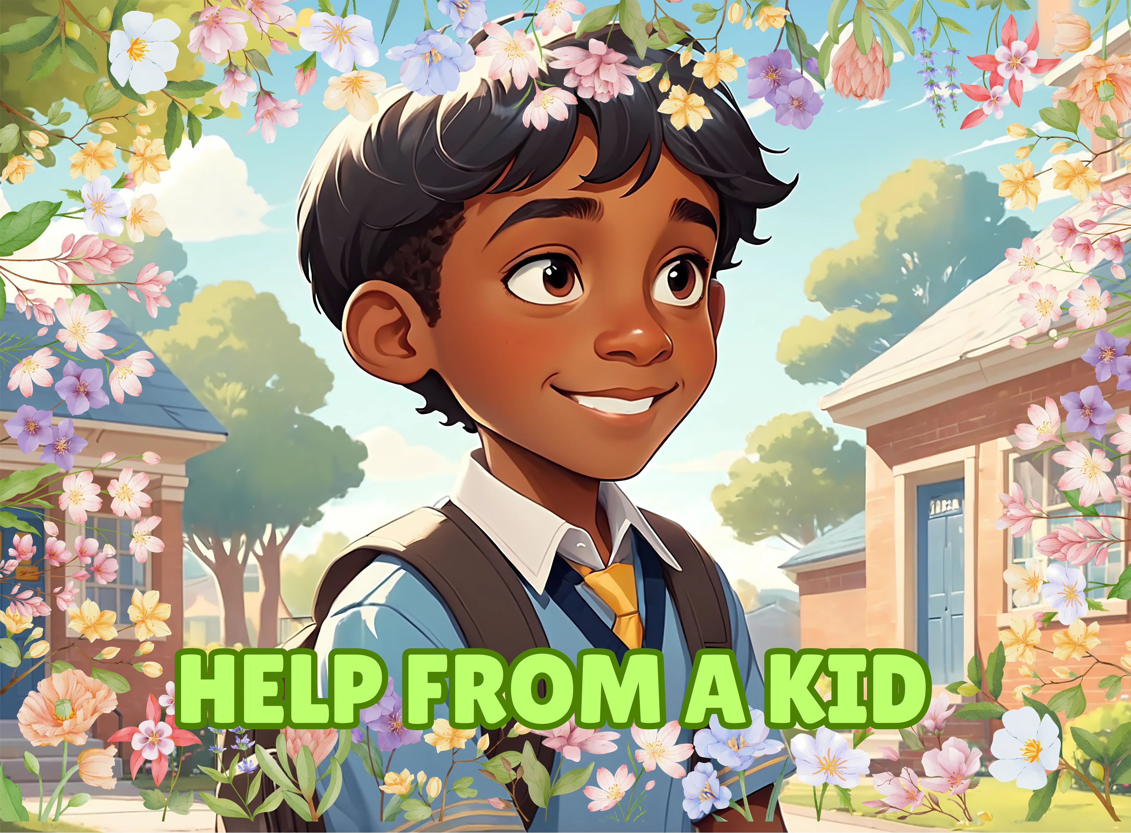 Help From a Kid | Children's Illustrated Hardcover Story Book by Lanre Manuel | English Kids Picture Book