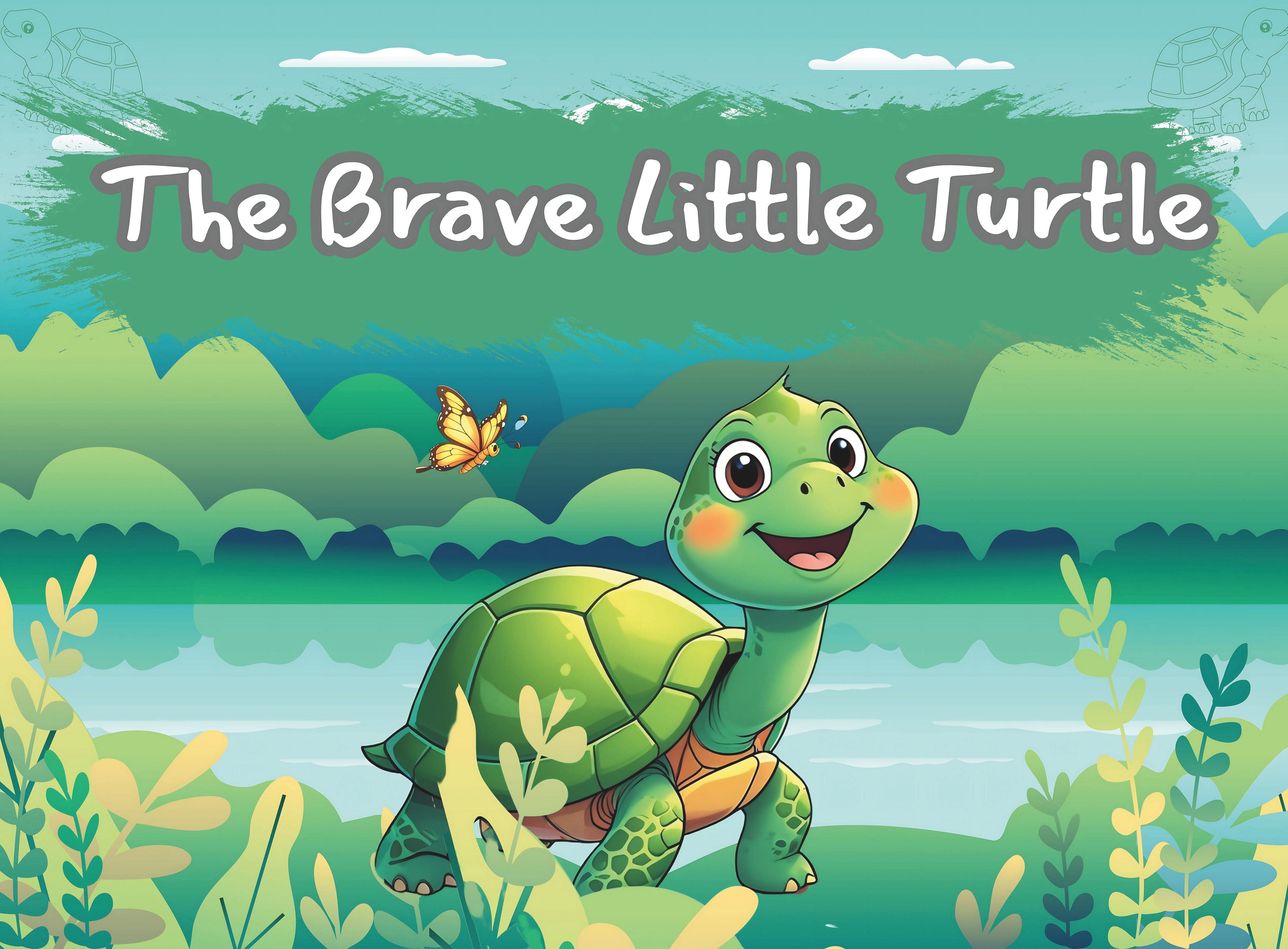 The Brave Little Turtle | Children's Illustrated Hardcover Story Book by Lanre Manuel | English Kids Picture Book