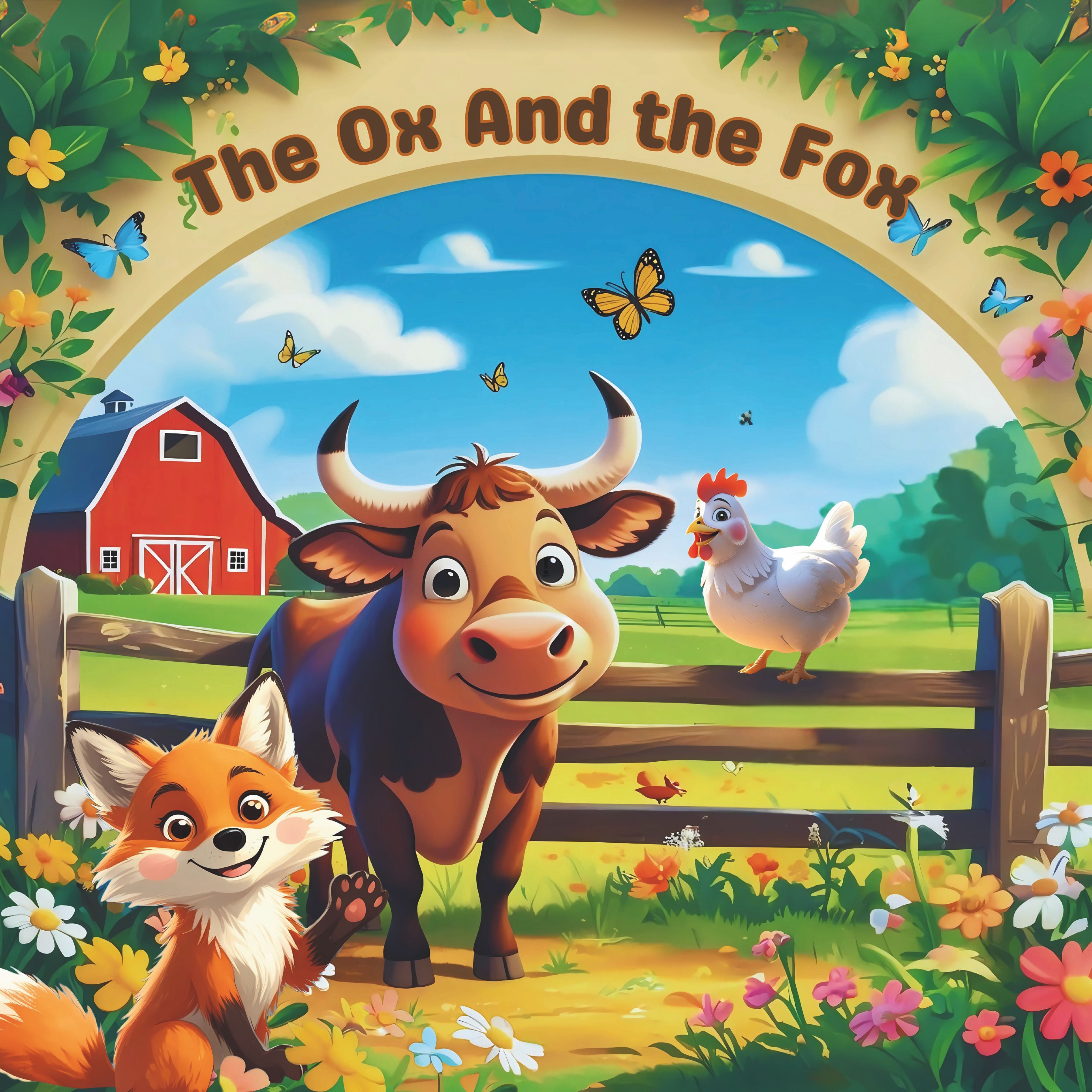 The Ox and the Fox | Children's Illustrated Hardcover Story Book by Lanre Manuel | English Kids Picture Book